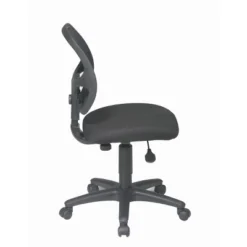 Mesh Screen Back Task Chair With Fabric Seat Black - OSP Home Furnishings