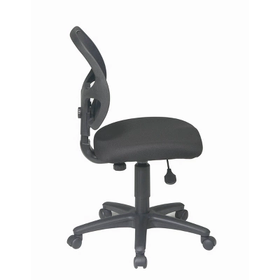 Mesh Screen Back Task Chair With Fabric Seat Black - OSP Home Furnishings 1 Mesh Screen Back Task Chair With Fabric Seat Black - OSP Home Furnishings