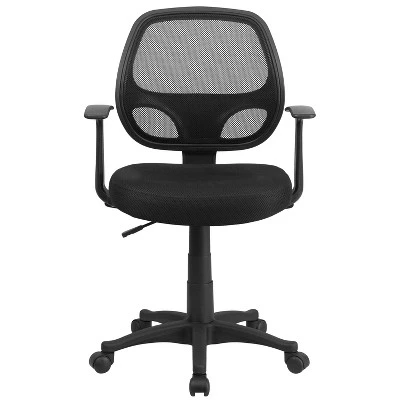 Mid-Back Mesh Computer Chair Black - Belnick 3 Mid-Back Mesh Computer Chair Black - Belnick - Image 3