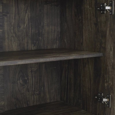 3pc Jacobsen Desk And Large Etagere Set Brown Ash - Crosley 13 3pc Jacobsen Desk And Large Etagere Set Brown Ash - Crosley - Image 13