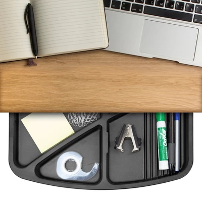 Mount-It! Under Desk Swivel Storage Tray | Ergonomic Undermount Shelf Organizer Holds Office Supplies | Mounts To Desktops Tables And Workbenches 8 Mount-It! Under Desk Swivel Storage Tray | Ergonomic Undermount Shelf Organizer Holds Office Supplies | Mounts To Desktops Tables And Workbenches - Image 8