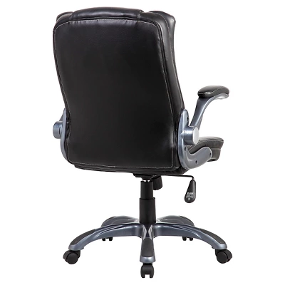 Medium Back Manager Chair With Flip-up Black - Techni Mobili 3 Medium Back Manager Chair With Flip-up Black - Techni Mobili - Image 3