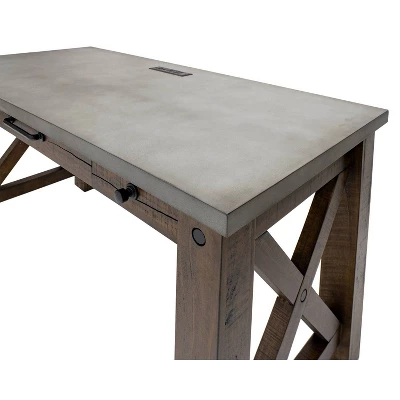 54" Jasper Writing Desk Brown - Martin Furniture 2 54" Jasper Writing Desk Brown - Martin Furniture - Image 2