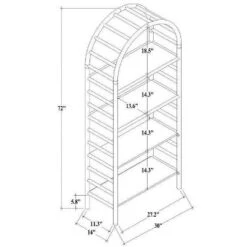 72" Holladay Curved Wooden Bookcase - Threshold™ Designed With Studio McGee -WorkHaven Sales Shop GUEST 02d306c2 b728 424b 85ec e8a3f4144d26