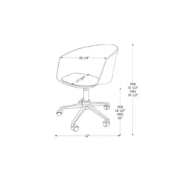 Flam Swivel Chair Burnt Orange/Black - South Shore 9 Flam Swivel Chair Burnt Orange/Black - South Shore -WorkHaven Sales Shop GUEST 02ddf96a d628 4f85 a32b 45f0c12e246f