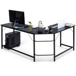 Costway L-Shaped Computer Desk Corner Workstation Study Gaming Table Home Office 14 Costway L-Shaped Computer Desk Corner Workstation Study Gaming Table Home Office -WorkHaven Sales Shop GUEST 02ee3b95 4a77 4b01 adb5 a16515d291a4