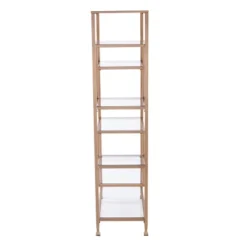 68" Jamel Metal Glass Asymmetrical Etagere Bookcase Gold - Aiden Lane 9 68" Jamel Metal Glass Asymmetrical Etagere Bookcase Gold - Aiden Lane -WorkHaven Sales Shop GUEST 035de59d 75fe 4f79 aee4 ba40e53ee0b5