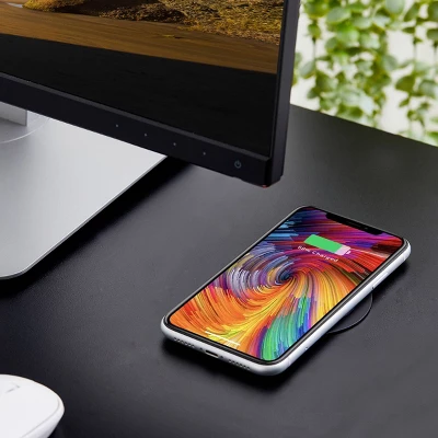 Standing Desk Converter With Wireless Charging Pad Manual Adjustment Black - Bostitch 7 Standing Desk Converter With Wireless Charging Pad Manual Adjustment Black - Bostitch - Image 7