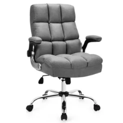 Costway High Back Big & Tall Office Chair Adjustable Swivel W/Flip-up Arm -WorkHaven Sales Shop GUEST 04fd2c4f 9ab5 44bc 8929 82616db1b89a