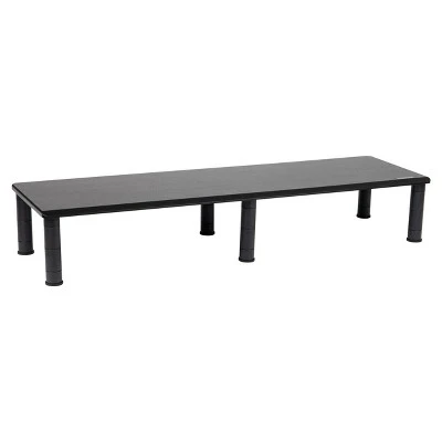 Mind Reader Large Dual Monitor Stand/Riser For Computer Screens Black 7 Mind Reader Large Dual Monitor Stand/Riser For Computer Screens Black - Image 7