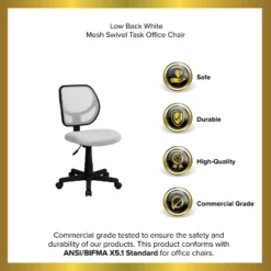 Emma And Oliver Mid-Back Mesh Swivel Task Office Chair With Curved Square Back -WorkHaven Sales Shop GUEST 058471e0 e525 4fa0 a140 88092037772b