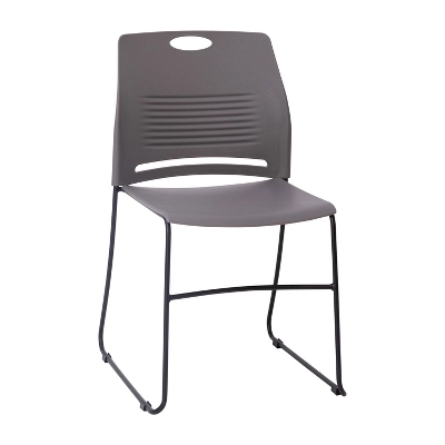 Emma And Oliver Heavy Duty 660 Lb. Capacity Ergonomic Polypropylene Stack Chair With Perforated Back And Steel Sled Base 11 Emma And Oliver Heavy Duty 660 Lb. Capacity Ergonomic Polypropylene Stack Chair With Perforated Back And Steel Sled Base - Image 11