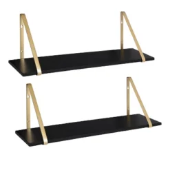 27.5" X 8.2" 2pk Soloman Wooden Shelf Set With Brackets - Kate & Laurel All Things Decor 25 27.5" X 8.2" 2pk Soloman Wooden Shelf Set With Brackets - Kate & Laurel All Things Decor -WorkHaven Sales Shop GUEST 079027e0 a9f9 48d1 a929 135ab5bd120b