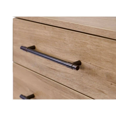 Abbott Contemporary 3 Drawer Wood Laminate File Cabinet Light Brown - Martin Furniture 5 Abbott Contemporary 3 Drawer Wood Laminate File Cabinet Light Brown - Martin Furniture - Image 5