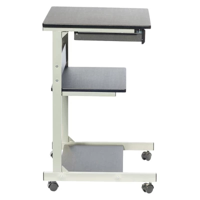 Rolling Laptop Cart With Storage Black - Techni Mobili 3 Rolling Laptop Cart With Storage Black - Techni Mobili - Image 3