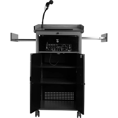 Greystone Lectern With Sound Lecture Podium Charcoal Slate - Hampden Furnishings 5 Greystone Lectern With Sound Lecture Podium Charcoal Slate - Hampden Furnishings - Image 5