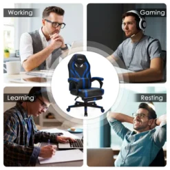 Costway Massage Gaming Chair Racing Recliner Computer Desk Chair W/Footrest -WorkHaven Sales Shop GUEST 0989f2ca 5746 4e70 9345 b5d249f05589
