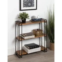 30" X 26" Lintz Wood And Metal Floating Wall Shelves - Kate And Laurel All Things Decor -WorkHaven Sales Shop GUEST 098a5dde 785b 4590 b542 31b10c9b9f82