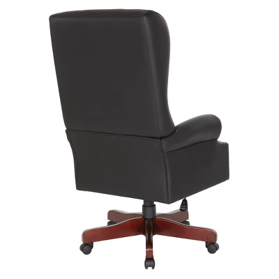 Traditional Executive High Back Chair Black - OSP Home Furnishings 1 Traditional Executive High Back Chair Black - OSP Home Furnishings