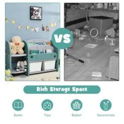 Costway Kids Toy Storage Organizer W/ 2-Tier Bookshelf & Plastic Bins 16 Costway Kids Toy Storage Organizer W/ 2-Tier Bookshelf & Plastic Bins -WorkHaven Sales Shop GUEST 09b521da 5e5e 4224 a693 2347f785ba7a