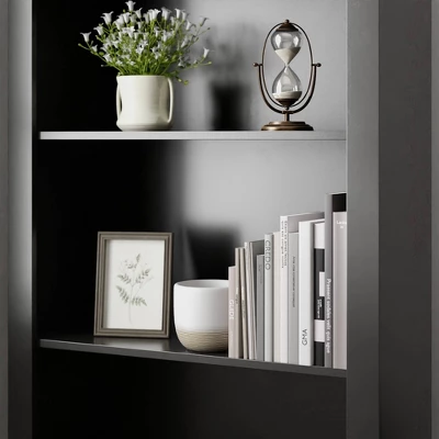 72" Elaine 5 Shelf Standard Bookcase - Brookside Home 3 72" Elaine 5 Shelf Standard Bookcase - Brookside Home - Image 3