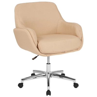 Flash Furniture Rochelle Home And Office Upholstered Mid-Back Molded Frame Office Chair 12 Flash Furniture Rochelle Home And Office Upholstered Mid-Back Molded Frame Office Chair - Image 12
