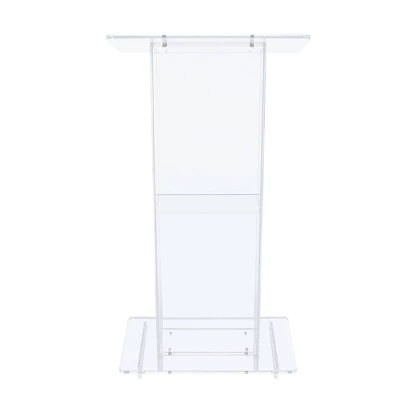 Lectern With Shelf Clear Acrylic - Hampden Furnishings 12 Lectern With Shelf Clear Acrylic - Hampden Furnishings - Image 12