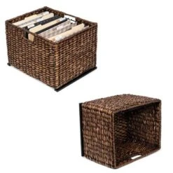 BirdRock Home 2 Tiered Hanging File Cubby With Wood Top - Brown Wash 9 BirdRock Home 2 Tiered Hanging File Cubby With Wood Top - Brown Wash -WorkHaven Sales Shop GUEST 0bf955f6 c970 4983 8c8d 8c9811c9bc64