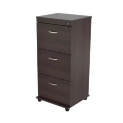 40.16" 3 Drawer Locking File Cabinet Espresso - Inval -WorkHaven Sales Shop GUEST 0d019e94 5800 4a33 8841 6b741b9bc795