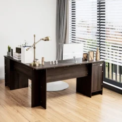Costway L-Shaped Corner Computer Desk Writing Table Study Workstation Drawers BlackBrown 19 Costway L-Shaped Corner Computer Desk Writing Table Study Workstation Drawers BlackBrown -WorkHaven Sales Shop GUEST 0e5a14a7 991c 4518 8ccf e9927b7cde88