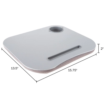 Hastings Home Laptop Buddy Portable Lap Desk With Cushioned Bottom, Pen Tray, And Cup Holder 1 Hastings Home Laptop Buddy Portable Lap Desk With Cushioned Bottom, Pen Tray, And Cup Holder