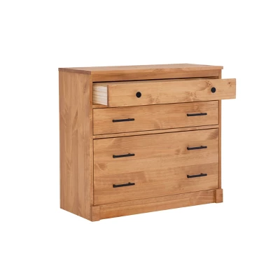 Vanessa 3 Drawer Bookcase Chest Natural - Linon 3 Vanessa 3 Drawer Bookcase Chest Natural - Linon - Image 3