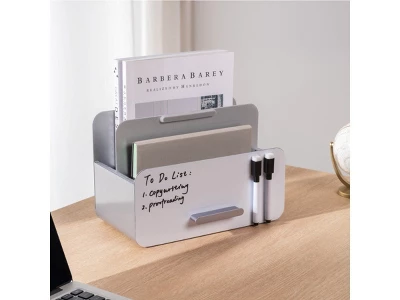 MPM 3-in-1 Steel Tablet And File Organizer With Whiteboard - Adjustable Height, Easy Assembly, Compatible With IPad And 2 MPM 3-in-1 Steel Tablet And File Organizer With Whiteboard - Adjustable Height, Easy Assembly, Compatible With IPad And - Image 2