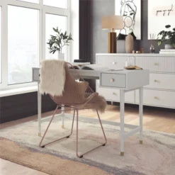 Elizabeth Desk Dove Gray - CosmoLiving By Cosmopolitan -WorkHaven Sales Shop GUEST 109b9d4b 2483 4eac bd7b 8d46f009c881