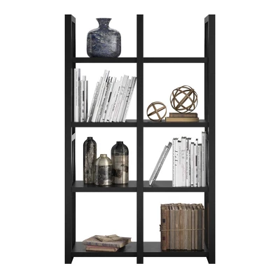 60" Liberty Bookshelf/Room Divider Black - Room & Joy 2 60" Liberty Bookshelf/Room Divider Black - Room & Joy - Image 2