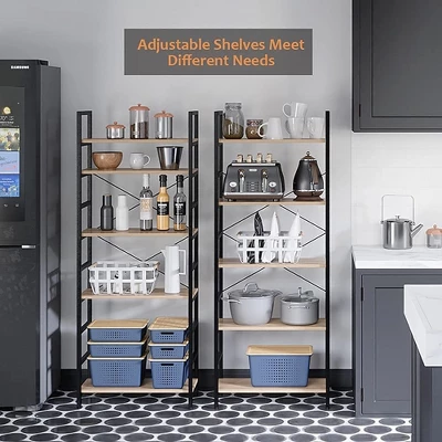 Bestier 5 Tier Adjustable Multifunctional Storage Display Bookcase 26 Inch 3 Bestier 5 Tier Adjustable Multifunctional Storage Display Bookcase 26 Inch - Image 3