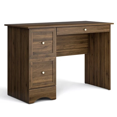 Costway Vintage Computer Desk Home Office Study Table Spacious Workstation W/ 3 Drawers 7 Costway Vintage Computer Desk Home Office Study Table Spacious Workstation W/ 3 Drawers - Image 7