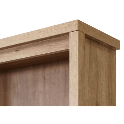 78" Abbott Contemporary Open Wood Laminate Bookcase Light Brown - Martin Furniture 4 78" Abbott Contemporary Open Wood Laminate Bookcase Light Brown - Martin Furniture - Image 4