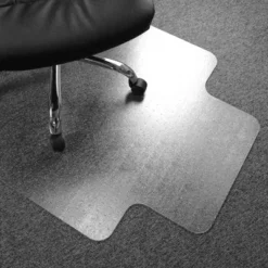 Vinyl Chair Mat For Low Pile Carpets Lipped Clear - Floortex