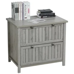 HOMCOM Retro Style 2-Drawer Lateral File Cabinet Chest With Hanging Bars, Wooden Documents Storage For Letter/Legal Size, Gray 7 HOMCOM Retro Style 2-Drawer Lateral File Cabinet Chest With Hanging Bars, Wooden Documents Storage For Letter/Legal Size, Gray -WorkHaven Sales Shop GUEST 12811ef1 7dab 4d3c a8f3 9a76b7a8d4f7