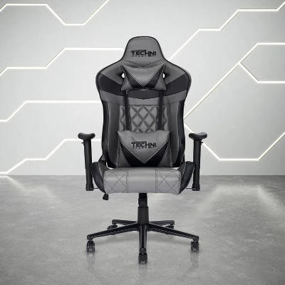 Ergonomic Gaming Chair Gray - Techni Sport 4 Ergonomic Gaming Chair Gray - Techni Sport - Image 4