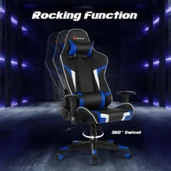 Costway Massage Gaming Chair Reclining Swivel Racing Office Chair W/Lumbar Support WhiteBlueGreyRed -WorkHaven Sales Shop GUEST 12d3cdeb d00a 47f8 9eb5 dbf3d17934b8 1