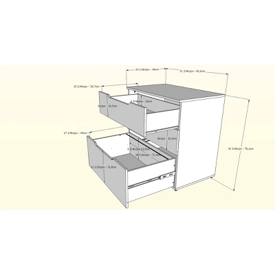 Next 3 Drawer Filing Cabinet Black - Nexera 4 Next 3 Drawer Filing Cabinet Black - Nexera - Image 4