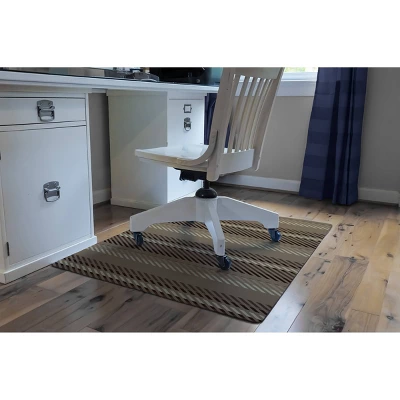3'x4' Stripe 9 To 5 Desk Chair Mat - Bungalow Flooring 2 3'x4' Stripe 9 To 5 Desk Chair Mat - Bungalow Flooring - Image 2