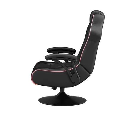 CXR3 Neo Fiber LED Audio Pedestal Gaming Chair With Subwoofer Black - X Rocker 4 CXR3 Neo Fiber LED Audio Pedestal Gaming Chair With Subwoofer Black - X Rocker - Image 4