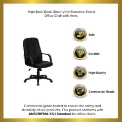 Emma And Oliver High Back Black Glove Vinyl Executive Swivel Office Chair With Arms 19 Emma And Oliver High Back Black Glove Vinyl Executive Swivel Office Chair With Arms -WorkHaven Sales Shop GUEST 1478f29f 0d56 4bf0 a399 162ffccb0889