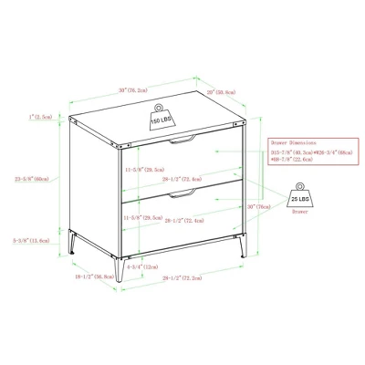 Urban Industrial Angle Iron Filing Cabinet - Saracina Home 9 Urban Industrial Angle Iron Filing Cabinet - Saracina Home - Image 9