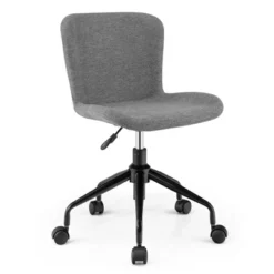 Costway Mid Back Armless Office Chair Adjustable Swivel Linen Task Chair 22 Costway Mid Back Armless Office Chair Adjustable Swivel Linen Task Chair -WorkHaven Sales Shop GUEST 159bbce1 dc59 41ec b36e adcdecc84426