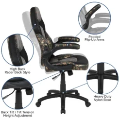 Flash Furniture Gaming Desk And Racing Chair Set With Cup Holder, Headphone Hook And Removable Mouse Pad Top - 2 Wire Management Holes 17 Flash Furniture Gaming Desk And Racing Chair Set With Cup Holder, Headphone Hook And Removable Mouse Pad Top - 2 Wire Management Holes -WorkHaven Sales Shop GUEST 15b1e7ee 35ee 49c4 9b7c c17606d67966