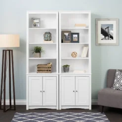 80" 2 Shaker With Tall Bookshelf Doors White - Prepac 14 80" 2 Shaker With Tall Bookshelf Doors White - Prepac -WorkHaven Sales Shop GUEST 160250cf 342f 44be 8ffa 2bddbcd3219b